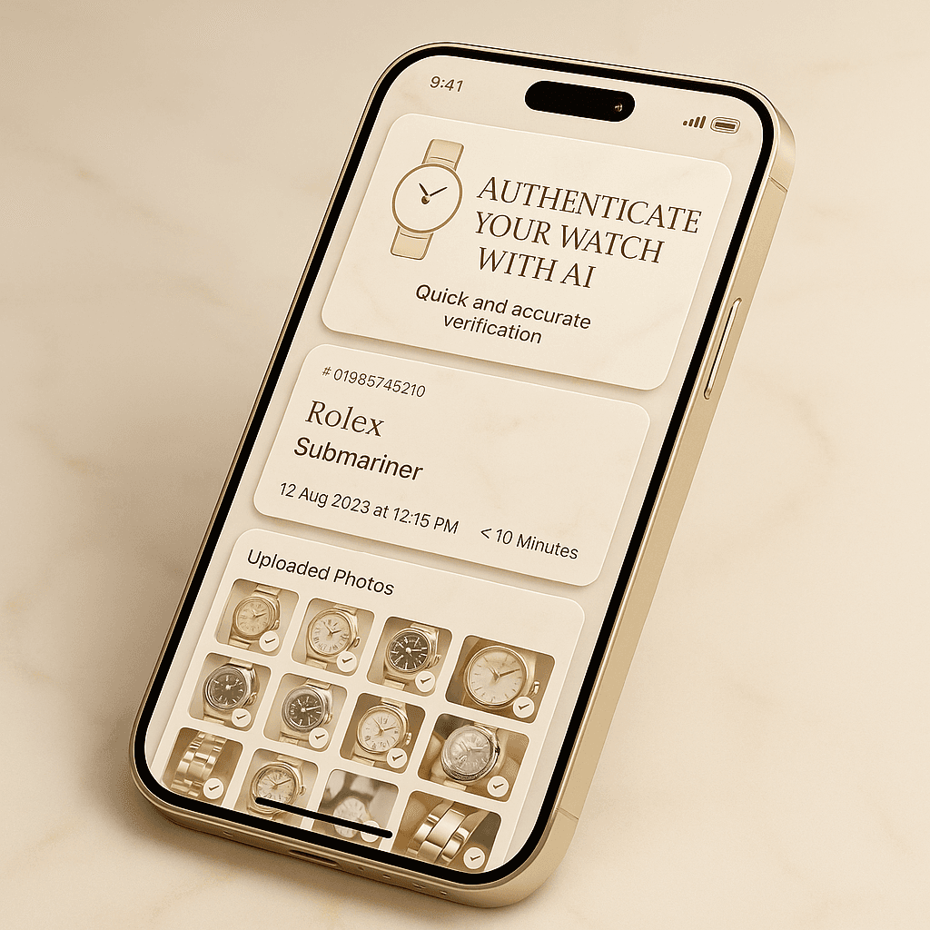 Authentico mobile app interface